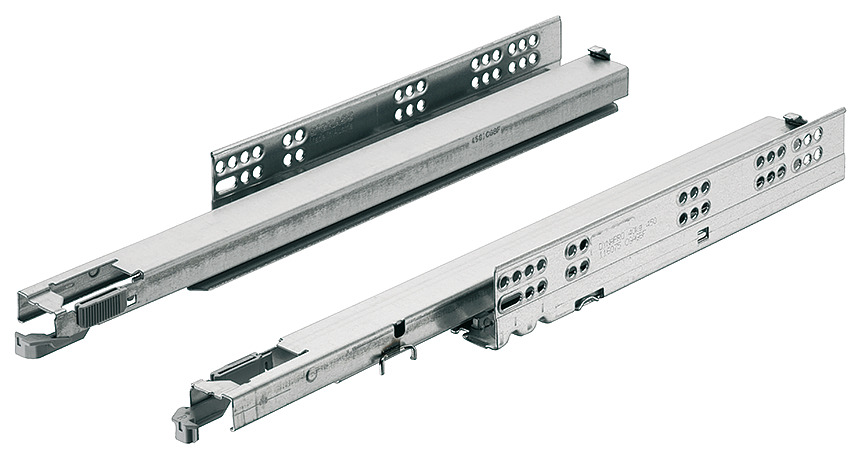 GRASS -  Guida Per Cassetto DYNAPRO TIPMATIC su cuscinetti ad estrazione totale sincronizzata - lun. 300 - portata (kg) 40 - regolazione 4D