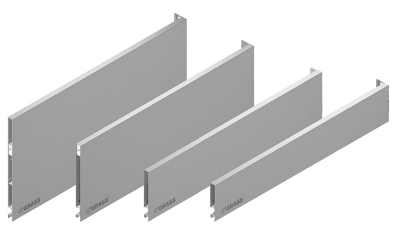 GRASS -  Guida Per Cassetto VIONARO spondina - lun. 500 - alt. 185 - regolazione 4 D