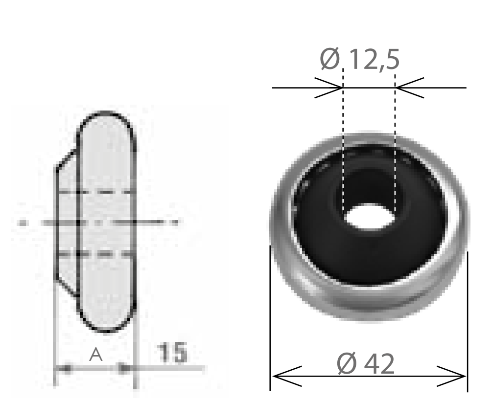 Cuscinetto STAFER con boccola per tapparella - dimensioni Ø 42 - note BOCCOLA IN NYLON