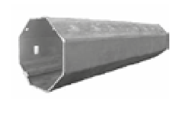 Rullo AVVOLGITORE RU6 ottagonale per avvolgibile tapparella - diametro Ø 60 - spessore 10/10 - l 2200