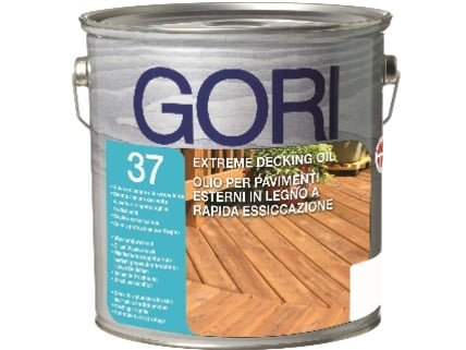 GORI -  Olio GORI 37 rigenerante per manutenzione per tutti i tipi di legno per pavimenti pergole e recinzioni esterne - col. INCOLORE - TRASPARENTE - q.ta 2,5 L