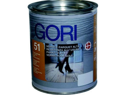 GORI -  Finitura GORI 51 coprente a base d'acqua per tutti i tipi di legno per parquet all'interno - col. INCOLORE - TRASPARENTE - q.ta 5 L