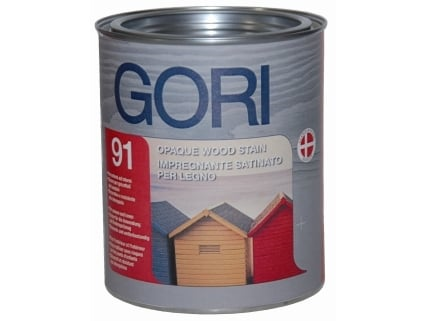 GORI -  Finitura GORI 91 coprente a base d'acqua per tutti i tipi di legno per esterni ed interni - col. VERDE RAL 6005 - q.ta 2,5 L