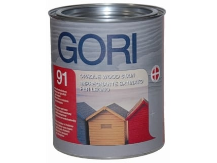 GORI -  Finitura GORI 91 coprente a base d'acqua per tutti i tipi di legno per esterni ed interni - col. VERDE RAL 6009 - q.ta 2,5 L