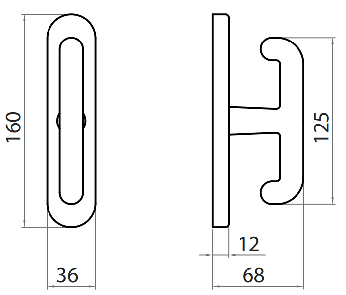 GHIDINI -  Martellina LIA a croce q7 e senza movimento - mat. NYLON - col. NNE - NYLON NERO