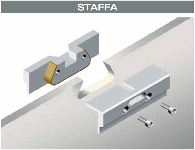 ECLISSE -  Supporto staffa per ante tutto vetro - note NIKEL SPAZZOLATO - dimensioni PORTATA 80 KG