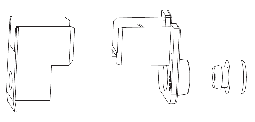 MAICO -  Tappo RAIL-SYSTEMS confezione accessori guida per alzante scorrevole - col. ARGENTO - note UNIVERSALE BASSO - dimensioni 68/23 SCHEMA A