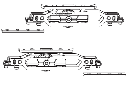 MAICO -  Kit RAIL-SYSTEMS 400 kg carrelli supplementari hs - col. ARGENTO