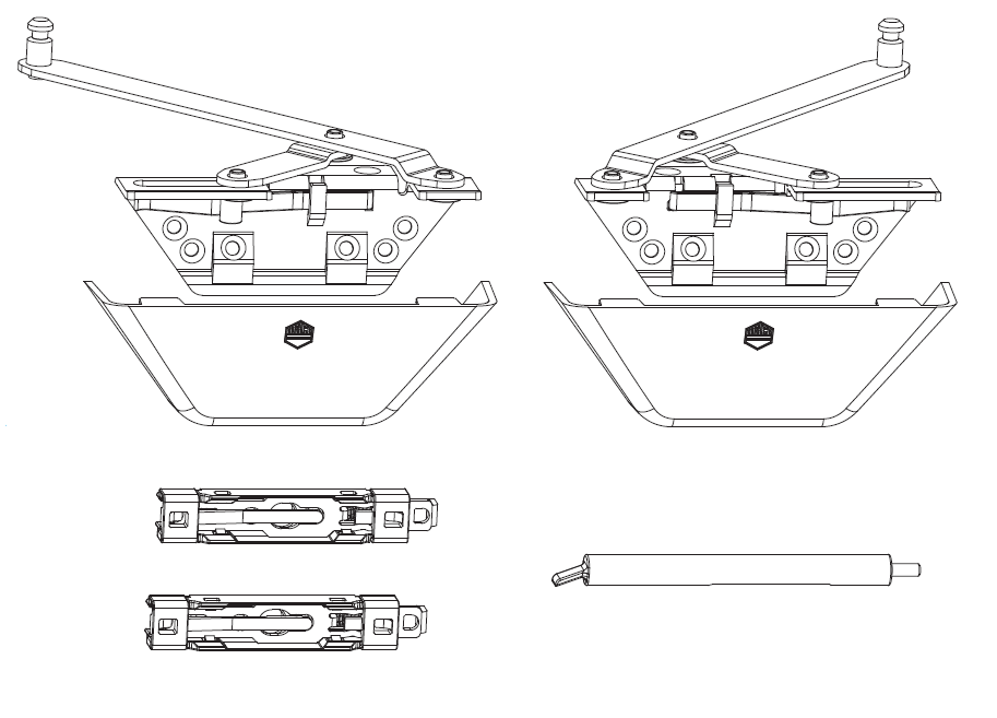 MAICO -  Forbice RAIL-SYSTEMS confezione base per complanare parallelo - lbb 620 - 1650 - mano DX - SX