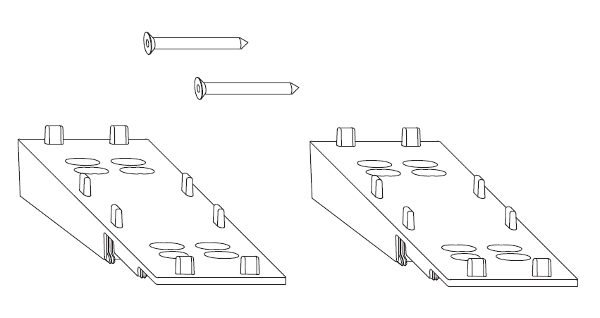 MAICO -  Kit RAIL-SYSTEMS accessori profilo - col. ARGENTO - note SCHEMI A - C - G - K - info HS-PVC - SALAMANDER ID SOGLIA VETRORESINA GFK