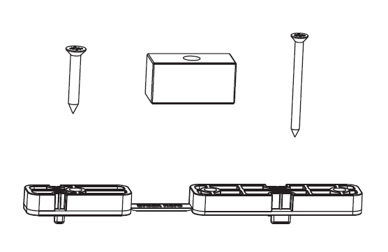 MAICO -  Kit RAIL-SYSTEMS spessori orizzontali per carrello - col. ARGENTO - note PER SOGLIA VETRORESINA BINARIO BASSIO - info GE/SA 300 KG