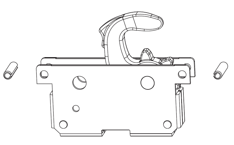 MAICO -  Movimento RAIL-SYSTEMS per serrature con ganci hs - col. ARGENTO - note SCATOLA SCIOLTA