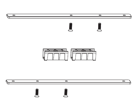 MAICO -  Kit RAIL-SYSTEMS piastre di sostegno carrelli hs - note PROFILO RIDOTTO