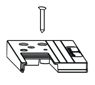 MAICO - Kit Tampone RAIL-SYSTEMS termico inferiore - col. ARGENTO - note  GEALAN S9000 - dimensioni SX