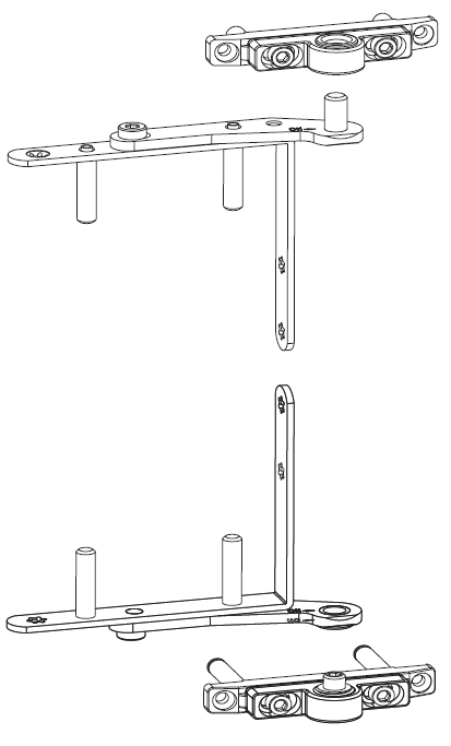 MAICO - Kit Cerniera MULTI-MATIC legno 3 ante - mano DX - portata (kg) 80