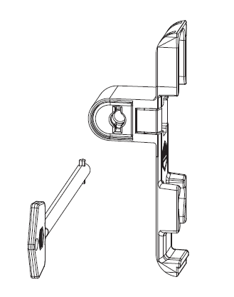 MAICO -  Blocchetto MULTI-MATIC di sicurezza scomparsa con chiave - col. ARGENTO - note ARIA 4 INT 9