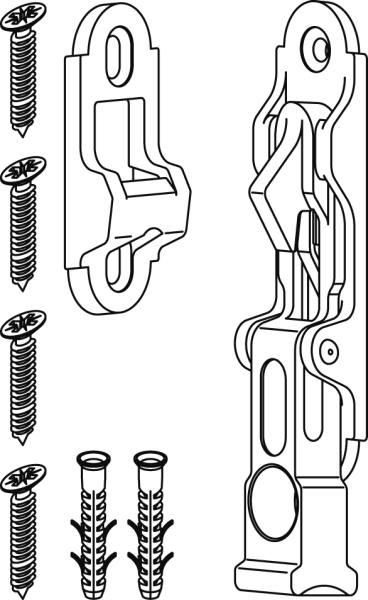 MAICO -  Fermaporta RUSTICO da parete - mat. ZAMA - col. NERO - note FISSAGGIO CON VITI E TASSELLI - dimensioni 25