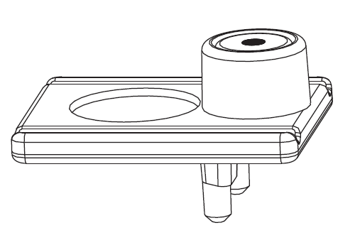 MAICO -  Magnete MULTI-MATIC su nottolino fissaggio a clip - col. GRIGIO