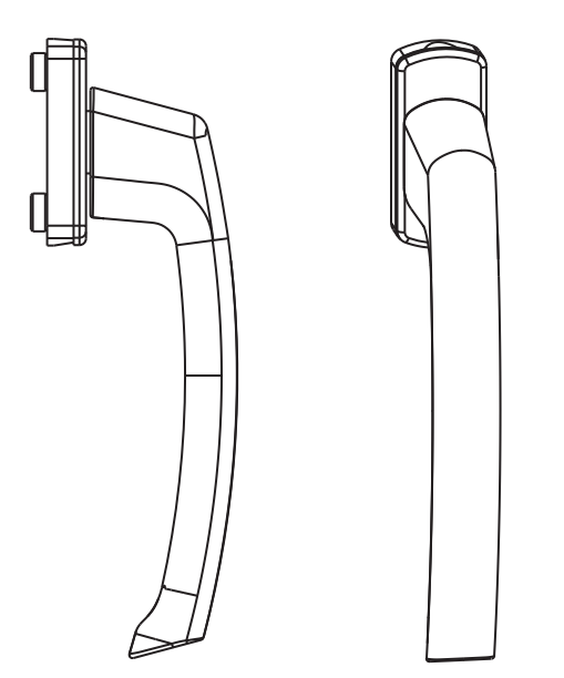 MAICO -  Martellina RAIL-SYSTEMS per bilico - col. ARGENTO - sporg. quadro 35