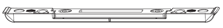 MAICO -  Incontro PROTECT registrabile per gancio e punzone - col. ARGENTO - aria 4 - frontale 18 - dim. 180X18X8