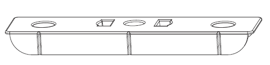 MAICO -  Incontro MULTI-MATIC fisso per serramenti in pvc per limitatore di apertura - col. ARGENTO - aria 4 - interasse 13 - dim. 90