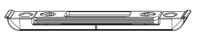 MAICO -  Incontro PROTECT registrabile per scrocco - col. ARGENTO - aria 4 - frontale 18 - interasse 9 - dim. 120X18X8