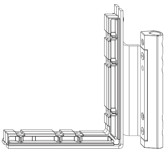 MAICO -  Cerniera MULTI-MATIC angolare anta e ribalta parte anta - aria 12 - battuta 18 - interasse 13 - mano DX - portata (kg) 220