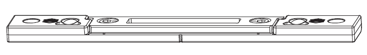 MAICO -  Incontro PROTECT registrabile per gancio e punzone - col. ARGENTO - aria 12 - interasse 13 - dim. 180X23X8