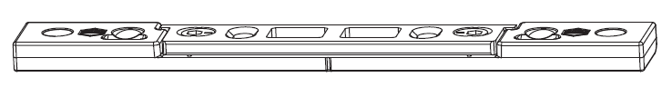 MAICO -  Incontro PROTECT registrabile per catenaccio - col. ARGENTO - aria 12 - frontale 24 - interasse 13 - dim. 180X23X8