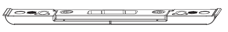 MAICO -  Incontro PROTECT registrabile per scrocco - col. ARGENTO - aria 4 - frontale 22 - interasse 13 - dim. 180X22X8