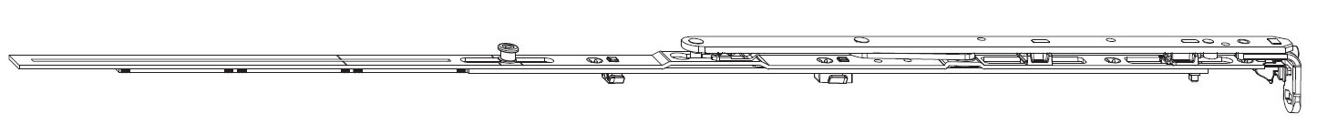 MAICO -  Forbice MULTI-MATIC anta ribalta completa parte anta e telaio senza bandella - dim. 600 - lbb 401 - 600 - lbb ang. corto 290 - 490