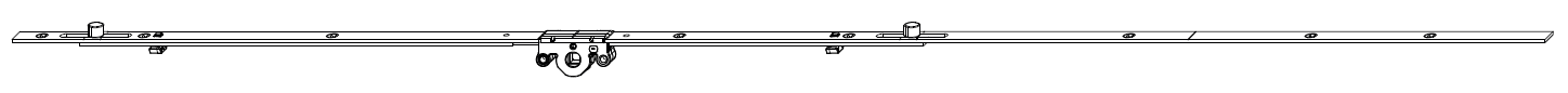 MAICO -  Cremonese MULTI-MATIC anta a bandiera altezza maniglia fissa prolungabile senza dss - gr / dim. 430 - entrata 15 - alt. man. 125 - lbb/hbb 270 - 430