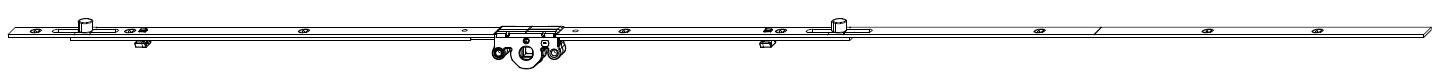 MAICO -  Cremonese MULTI-MATIC anta a bandiera altezza maniglia fissa prolungabile senza dss - gr / dim. 2600 - entrata 15 - alt. man. 1050 - lbb/hbb 2451-2600