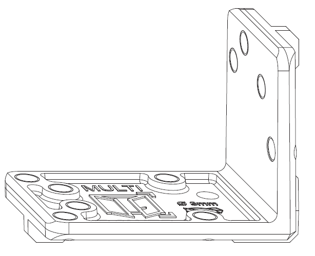 MAICO -  Dima MULTI-MATIC foratura supporto cerniere e forbici a scomparsa - note FT24 - dimensioni DX