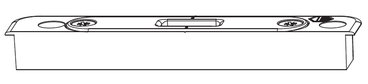 MAICO -  Incontro RAIL-SYSTEMS per gancio serratura alzante scorrevole - col. ARGENTO - mano SX