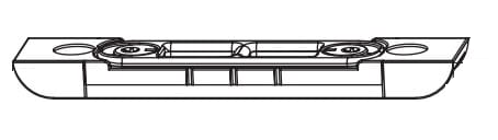 MAICO -  Incontro RAIL-SYSTEMS registrabile per puntale - col. ARGENTO - aria 4 - interasse 9