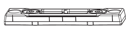 MAICO -  Incontro RAIL-SYSTEMS registrabile per puntale - col. ARGENTO - aria 12 - frontale 18 - interasse 9 - dim. 8X4 - H=7,5