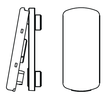 MAICO -  Rosetta EMOTION stondata copriforo apribile - col. TITANIO - dimensioni 28 - note RIBALTABILE CON PERNI 10/12 - info ANODIZZ.