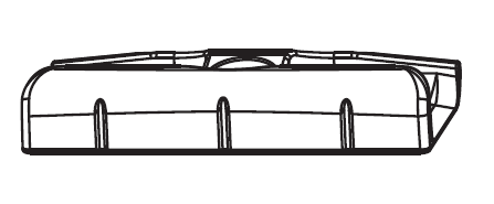 MAICO -  Incontro RAIL-SYSTEMS fisso per nottolino - col. ARGENTO - aria 12 - frontale 24 - interasse 13