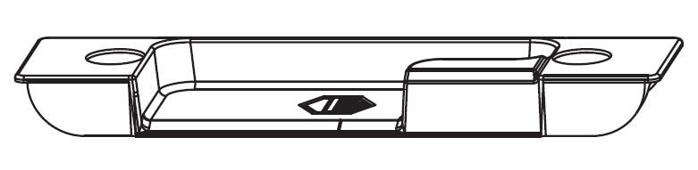 MAICO -  Incontro RAIL-SYSTEMS fisso per nottolino - col. ARGENTO - aria 4 - interasse 13 - mano SX