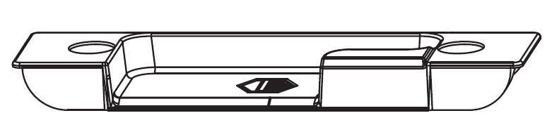 MAICO -  Incontro RAIL-SYSTEMS fisso per nottolino - col. ARGENTO - aria 4 - interasse 13 - mano DX