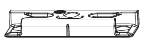 MAICO -  Incontro PROTECT fisso antieffrazione per nottolino - col. ARGENTO - frontale 24 - interasse 13 - dim. 68X23X9