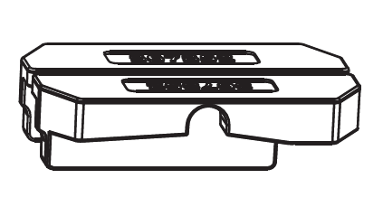 MAICO -  Tappo RAIL-SYSTEMS terminale per soglia - col. ARGENTO - note PER BINARIO SCORRIMENTO BASSO ASIMMETRICO - dimensioni AMBIDESTRO