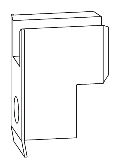 MAICO -  Tappo RAIL-SYSTEMS terminale paracolpo binario guida superiore - col. ARGENTO - note MOD. MANTOVANA E UNIVERSALE BASSO - dimensioni LATO ANTERIORE