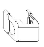 MAICO -  Copertura MULTI-MATIC supporto cerniera corta - col. BIANCO TRAFFICO RAL 9016 - note  DOPPIA TAZZA PVC E IN APPOGGIO