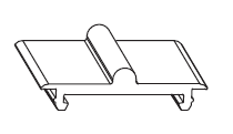 MAICO -  Binario RAIL-SYSTEMS di scorrimento guida inferiore - col. ARGENTO - lunghezza 3500 - altezza 5