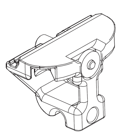 MAICO -  Blocchetto RAIL-SYSTEMS di invito carrelli rimovibile - col. ARGENTO - note PER SCHEMA D