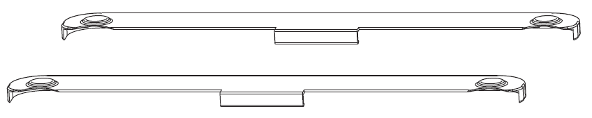 MAICO - Kit Copertura RAIL-SYSTEMS braccio forbice - col. ARGENTO - note RS - CF