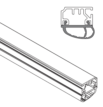 MAICO -  Guarnizione TRANSIT per soglia modelli speciali - col. F1 ARGENTO - dimensioni 2500 - note  AB10