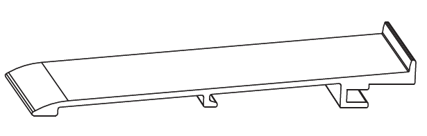 MAICO -  Gocciolatoio RAIL-SYSTEMS profilo di copertura - col. ARGENTO - note HS - P - dimensioni S=97 L=1000